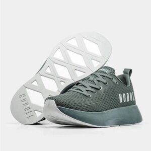 NOBULL Journey Mens Size 12 Gray Teal Lace Up Running Athletic Shoes Sneakers